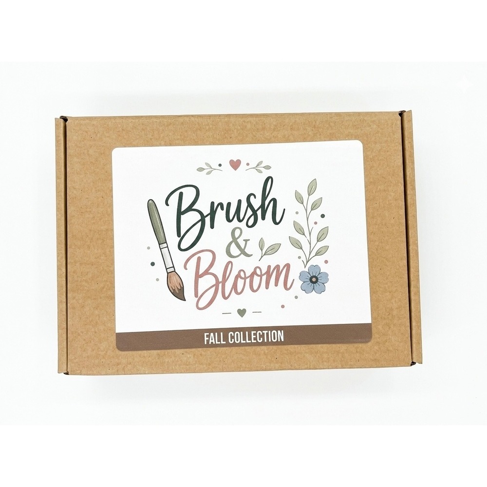 Brush & Bloom Fall Collection DIY Paint Kit Pumpkin Leaf Acorn Turkey Set